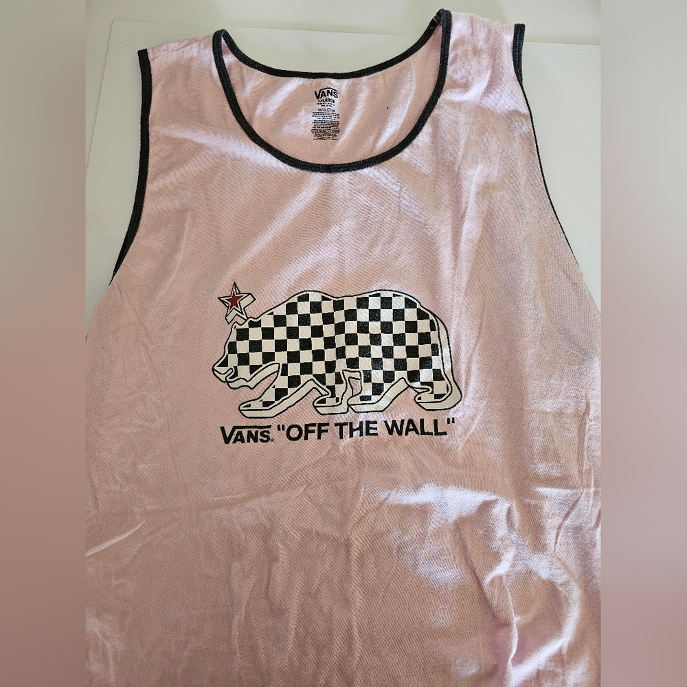 Vintage Pink/black Vans Cali- Logo Size XXL